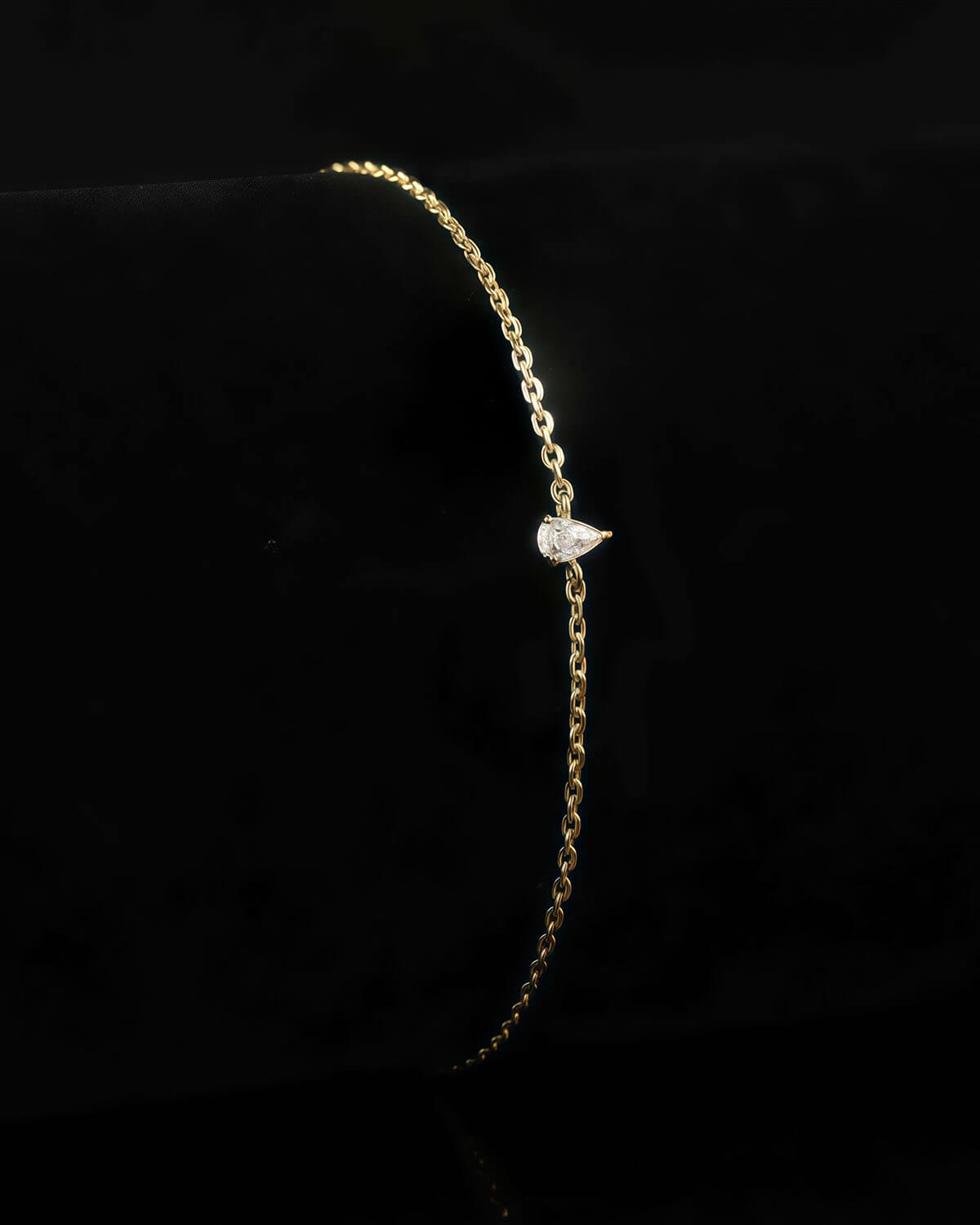 Stella Grace – Pear Diamond Gold Bracelet