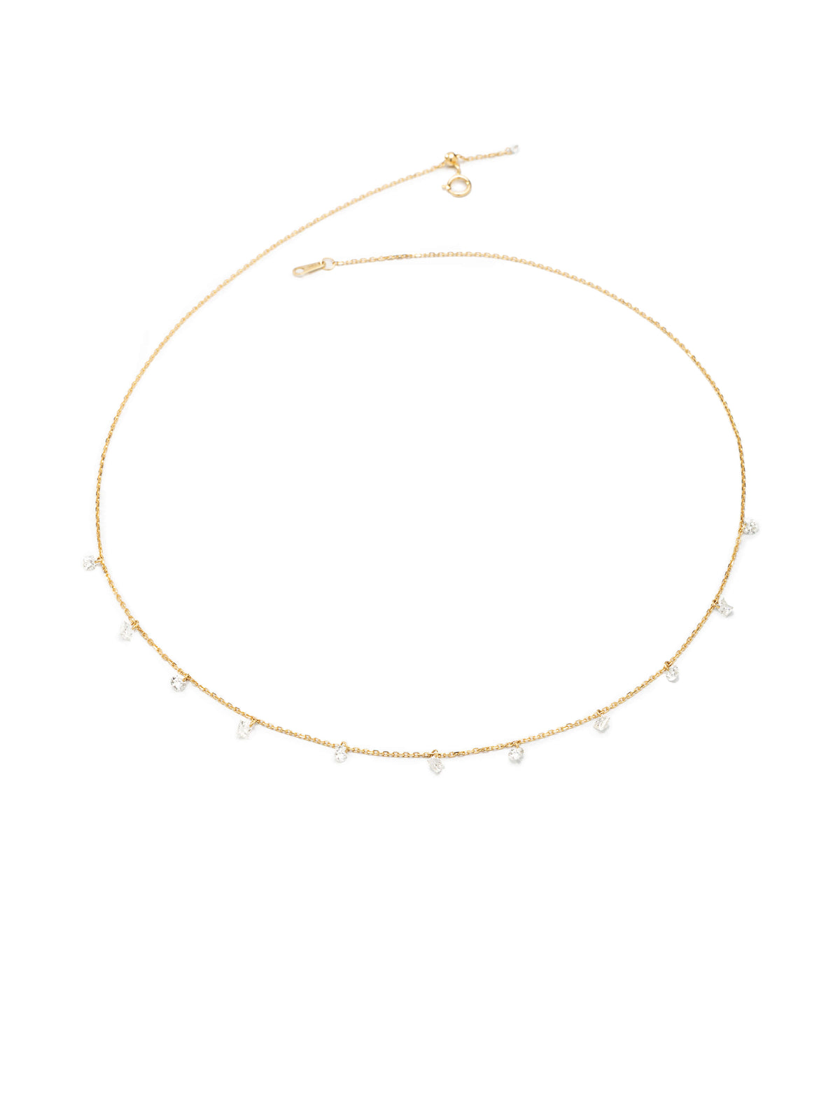 Elysia Diamond Station Necklace