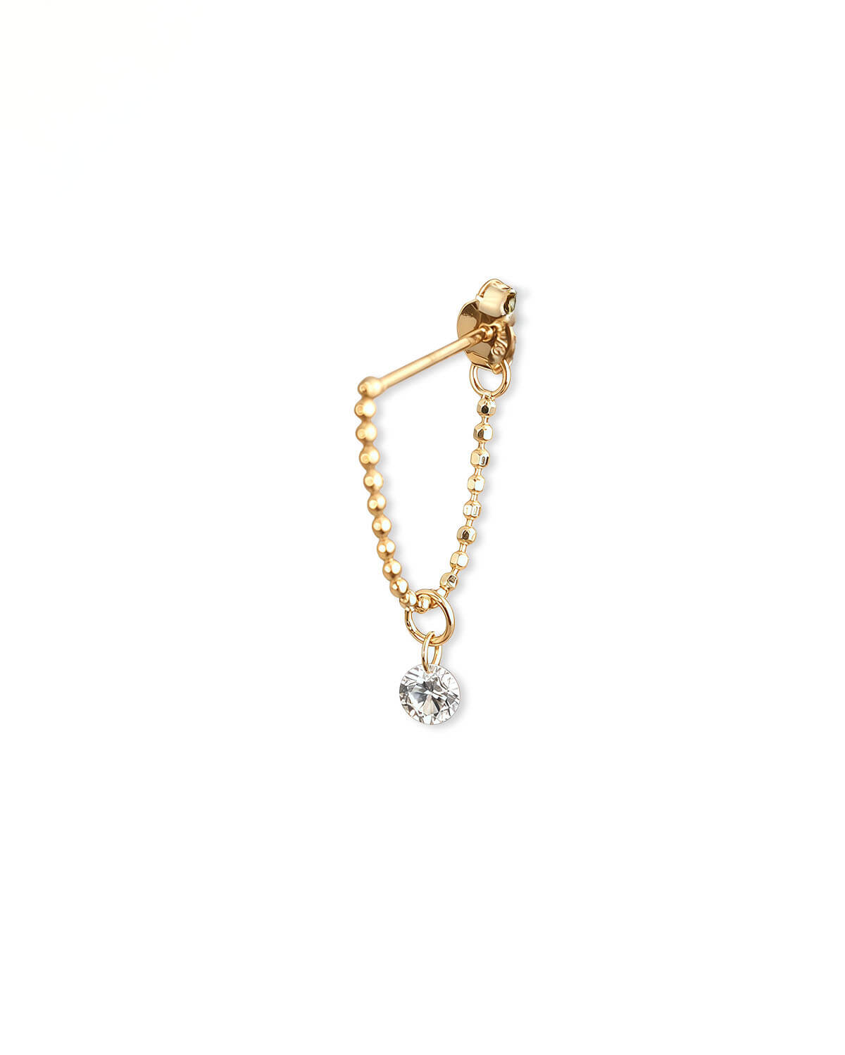Elio Chain – Beaded Chain Single Earring