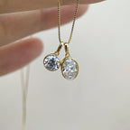 Olea Shine – Bezel Lab Diamond Necklace Pendant