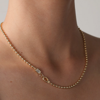 Lina Glow – Half Carat Beaded Necklace