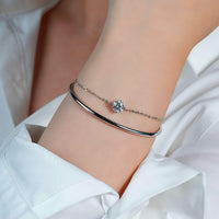 Eternal Bond – Double Layer Diamond Bracelet