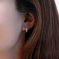 Sora Embrace – Emerald & Pear Cut Huggie Earrings