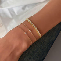 Stella Grace – Pear Diamond Gold Bracelet