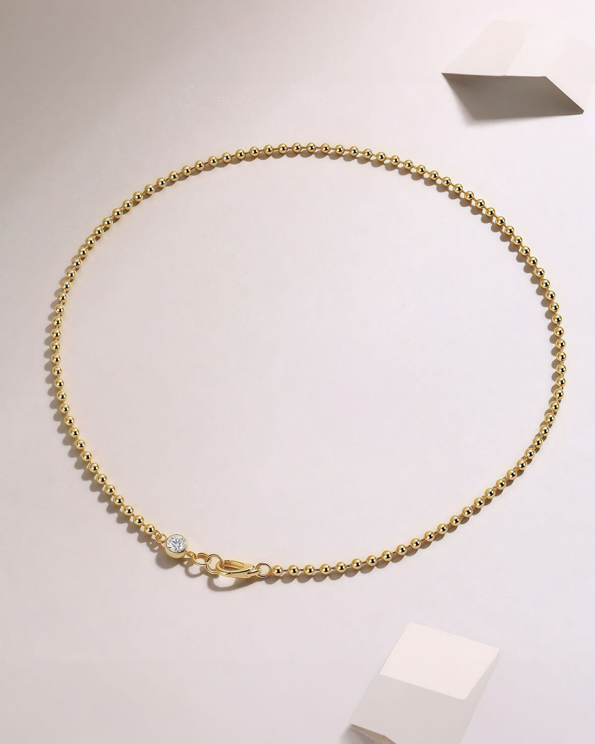 Lina Glow – Half Carat Beaded Necklace