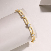 Celeste Link – Openwork Diamond Bracelet