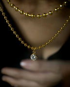 Vanya Orbit - 0.5ct Lab Diamond Beaded Necklace