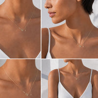 Solea Diamond Tennis Racket Necklace