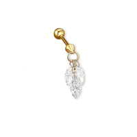 Mira Shapes – Drilled Lab Diamond Stud Earrings