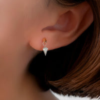 Mira Shapes – Drilled Lab Diamond Stud Earrings