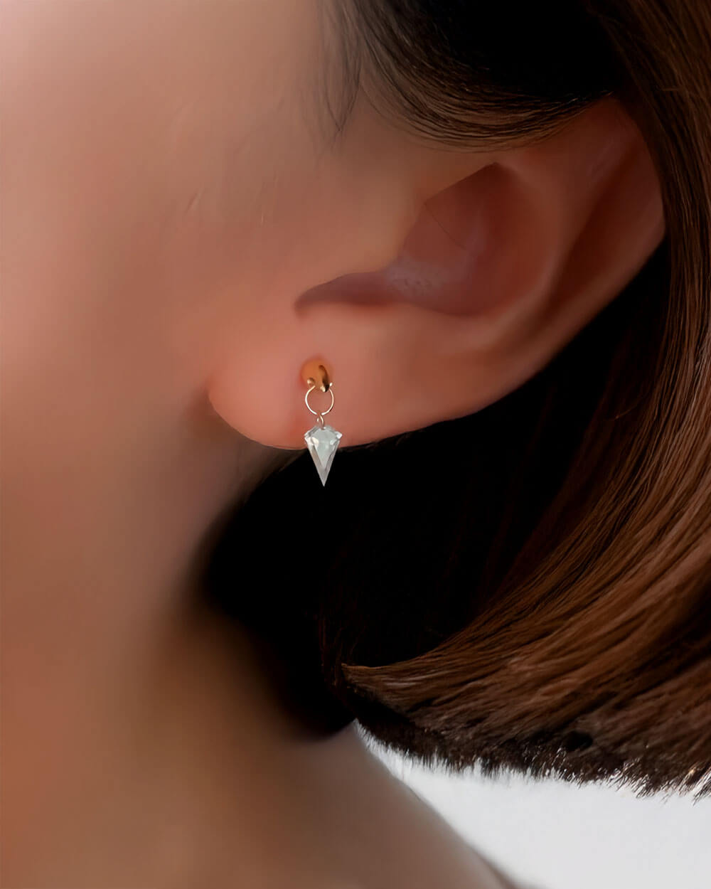 Mira Shapes – Drilled Lab Diamond Stud Earrings