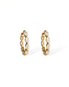 Vela Loop – Marquise Diamond Huggie Earrings