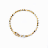 Kiora Bezel Diamond Bead Bracelet