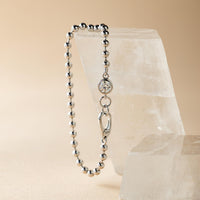 Kiora Bezel Diamond Bead Bracelet