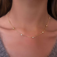 Eternal Glow - Lab Diamond Station Necklace