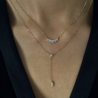 Cascade Line – Vertical Drop Necklace