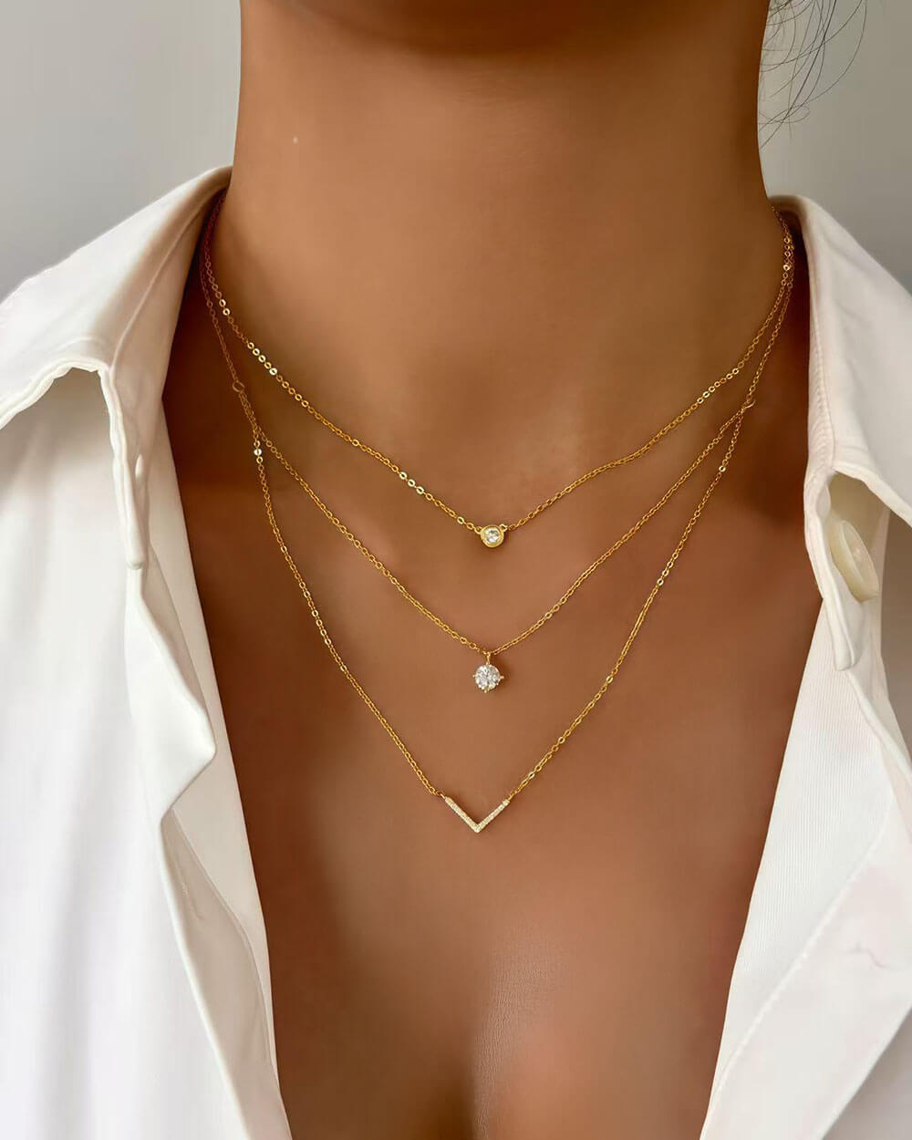Orbit Spark - Solitaire Diamond Necklace