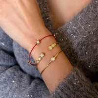 Eclipse Glow – 1/2 Carat Gold Bracelet