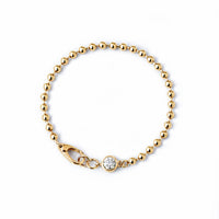 Kiora Bezel Diamond Bead Bracelet
