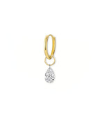 Nova Drop – Pear Drilled Diamond Earring