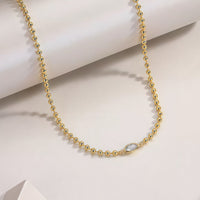 Vanya Orbit - 0.5ct Lab Diamond Beaded Necklace