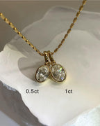 Olea Shine – Bezel Lab Diamond Necklace Pendant