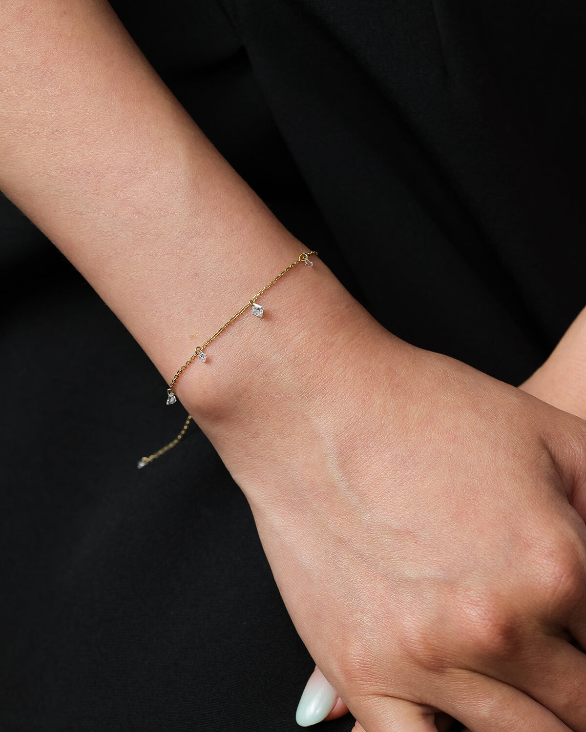 Elysia Diamond Drop Bracelet
