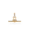 Vela Princess Lab Diamond T Bar Pendant