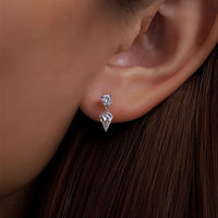 Astra Drift – Shield Drop Earrings