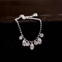 Celeste Arc – Pear Shaped Diamond Ring Adjustable