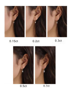 Nova Drop – Pear Drilled Diamond Earring