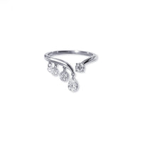 Liora Drift – Open Pear & Round Diamond Ring