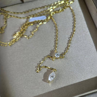 Cascade Line – Vertical Drop Necklace