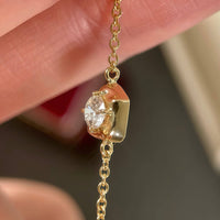 Sol Bean – Petite Bezel Diamond Bracelet