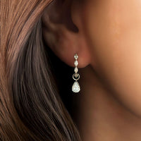 Vela Loop – Marquise Diamond Huggie Earrings
