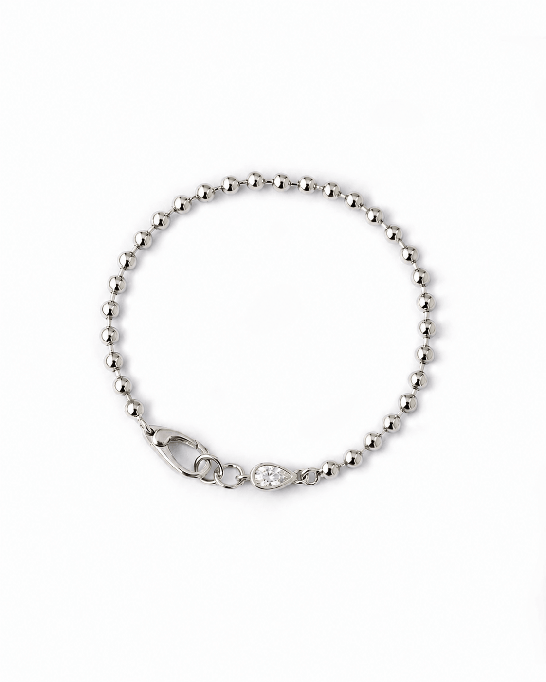Kiora Bezel Diamond Bead Bracelet