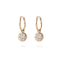 Debbie Multi-Cut Diamond Hoop Earrings