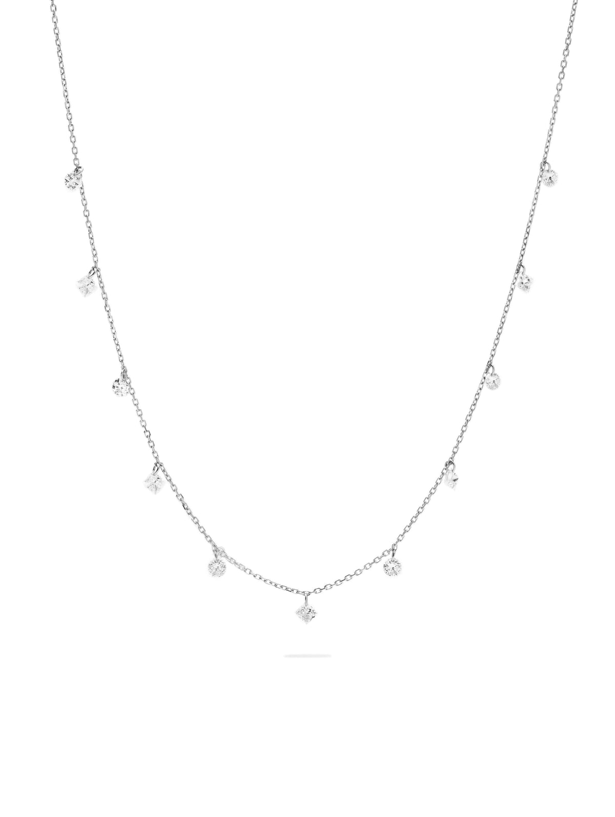 Elysia Diamond Station Necklace
