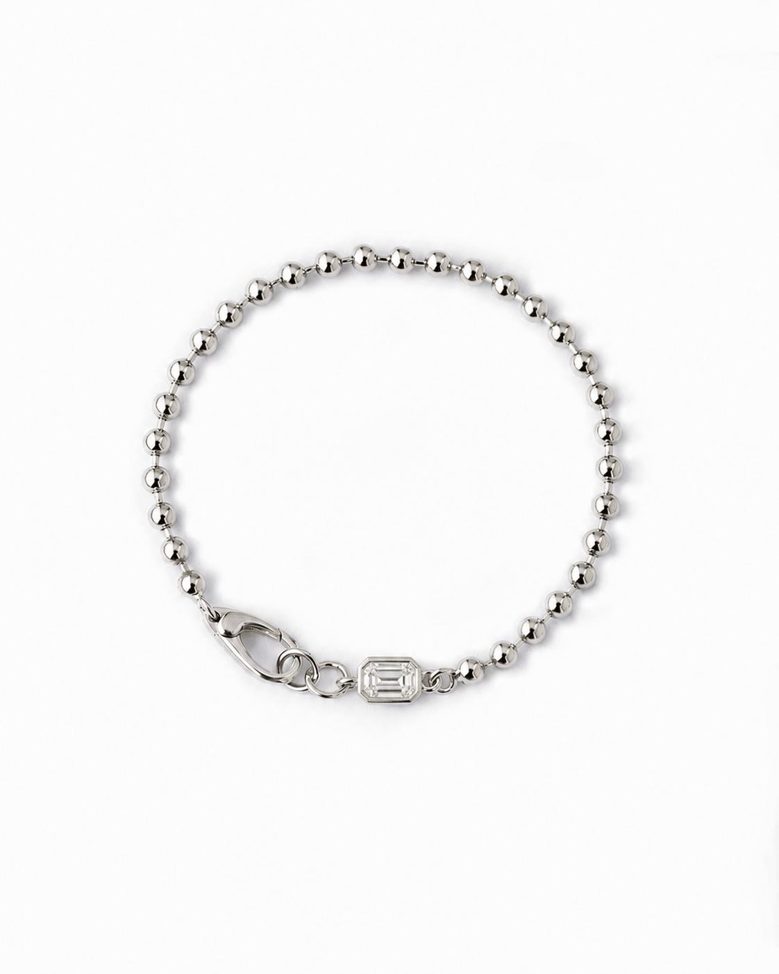 Kiora Bezel Diamond Bead Bracelet