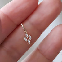 Aurelia Drop – Marquise Diamond Dangle Earrings