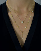 Asteria Glow – Emerald Cut Solitaire Necklace