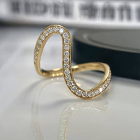 Serra Flow – Diamond Fine Waves Ring