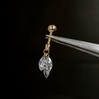 Mira Shapes – Drilled Lab Diamond Stud Earrings
