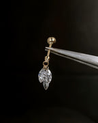 Mira Shapes – Drilled Lab Diamond Stud Earrings