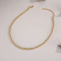 Vanya Orbit - 0.5ct Lab Diamond Beaded Necklace