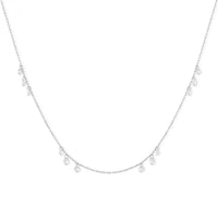 Halo Drift – Twelve Diamond Drilled Necklace
