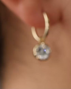 Debbie Multi-Cut Diamond Hoop Earrings