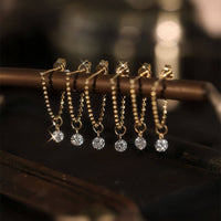 Elio Chain – Beaded Chain Single Earring
