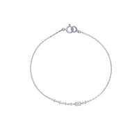 Gleam Line – Emerald Cut Diamond Bracelet