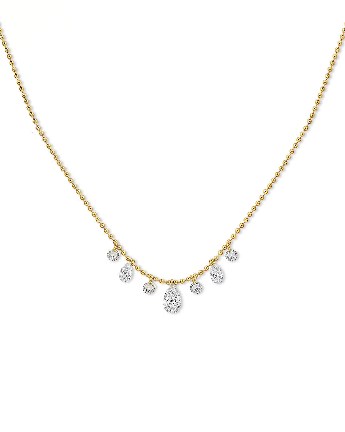 Lumi Drop – Pear Beaded Necklace